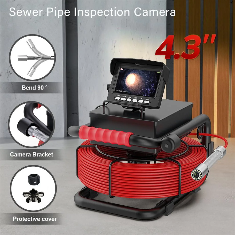 visiPower visiPower 4.3" Monitor Pipe Inspection Camera 22mm Head 10m Cable — product photo