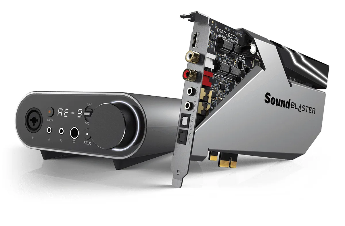 Creative Co Creative Co Sound Blaster AE-9 sound card with Audio Control Module — product photo