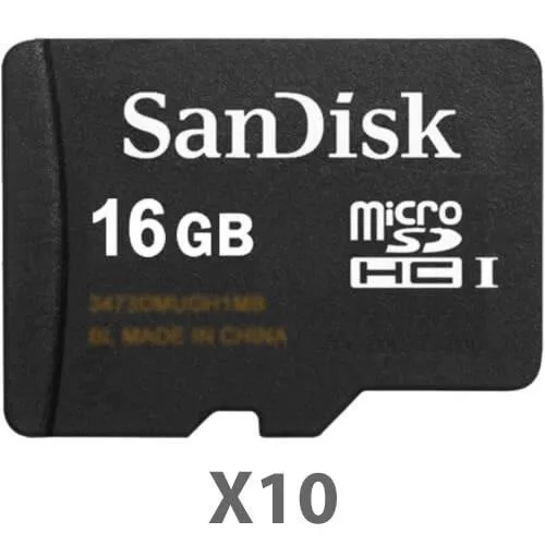 SanDisk SanDisk microSDHC 16 GB Class 4 10-pack — product photo