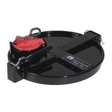 Black vapor-control latching drum lid with steel latch, model 1034