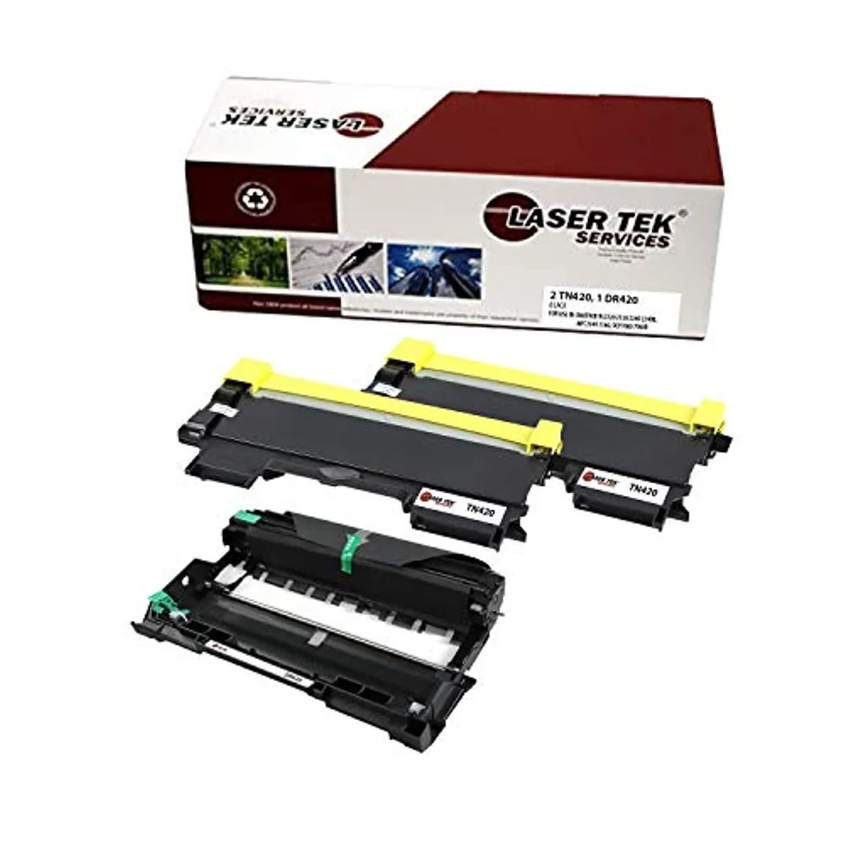 Laser Tek Services Laser Tek Services TN420 DR420 Toner Cartridge and Drum Unit Combo — product photo