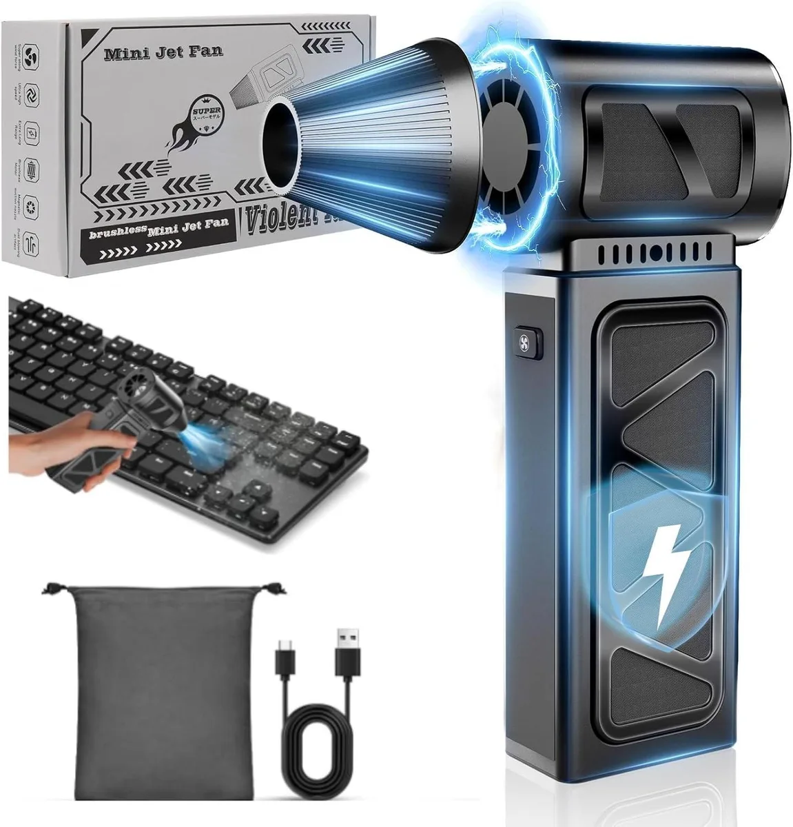 Adepix Adepix Compressed Air Duster 350000 RPM Electric Cordless Blower 5 Gears — product photo