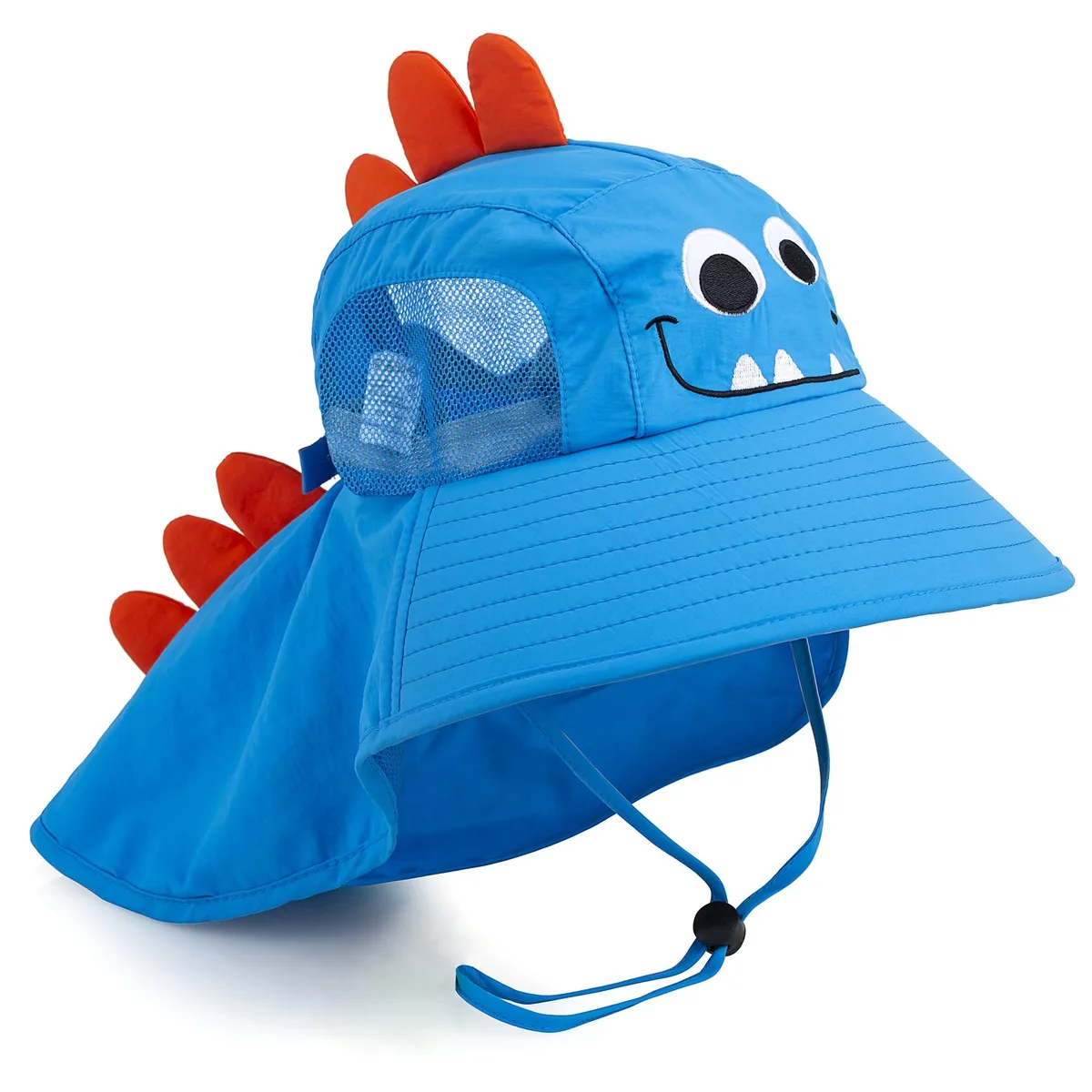 HEEHIPOO Kids Sun Hat UPF 50+ Dinosaur Blue 52-56 cm — product photo