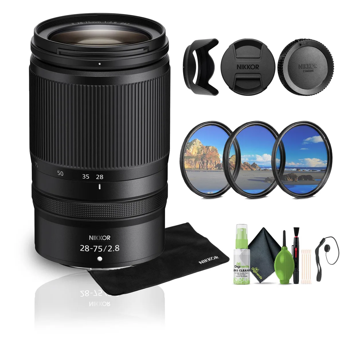 Nikon Inc Nikon NIKKOR Z 28-75mm f/2.8 Zoom Lens (20107) Bundle camera lens — product photo