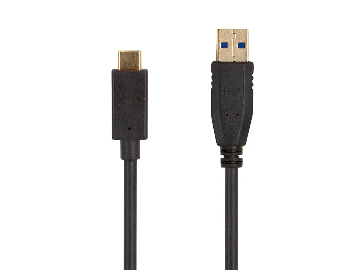 Monoprice Inc. Monoprice 138610 USB 3.0 Type-C to Type-A Cable 6.00 ft Black — product photo