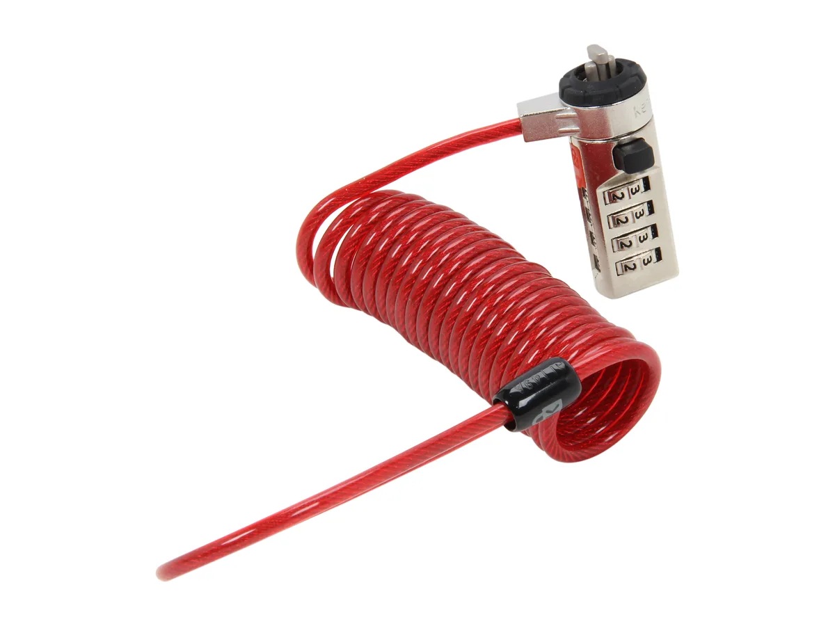 Kensington Kensington 64671 security lock 6 ft red cable 18x50mm head — product photo