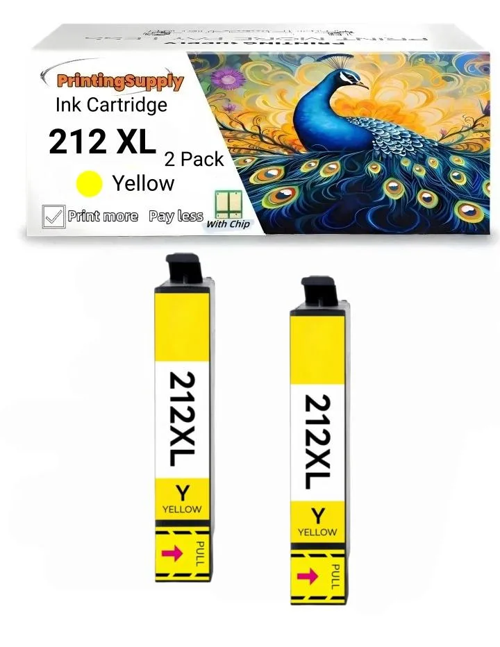 Aster Graphics Inc Aster Graphics Inc 212XL T212XL High Yield Ink Cartridge 2 Pack Yellow — product photo
