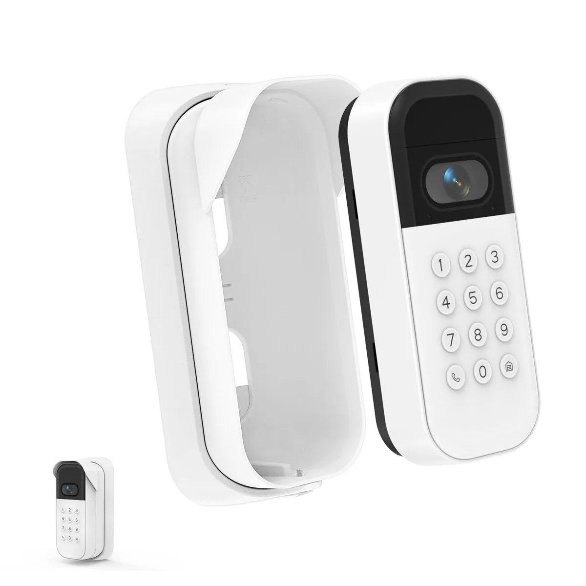  myQM Weatherproof Swivel Mount for myQ Smart Garage Video Keypad, White — product photo