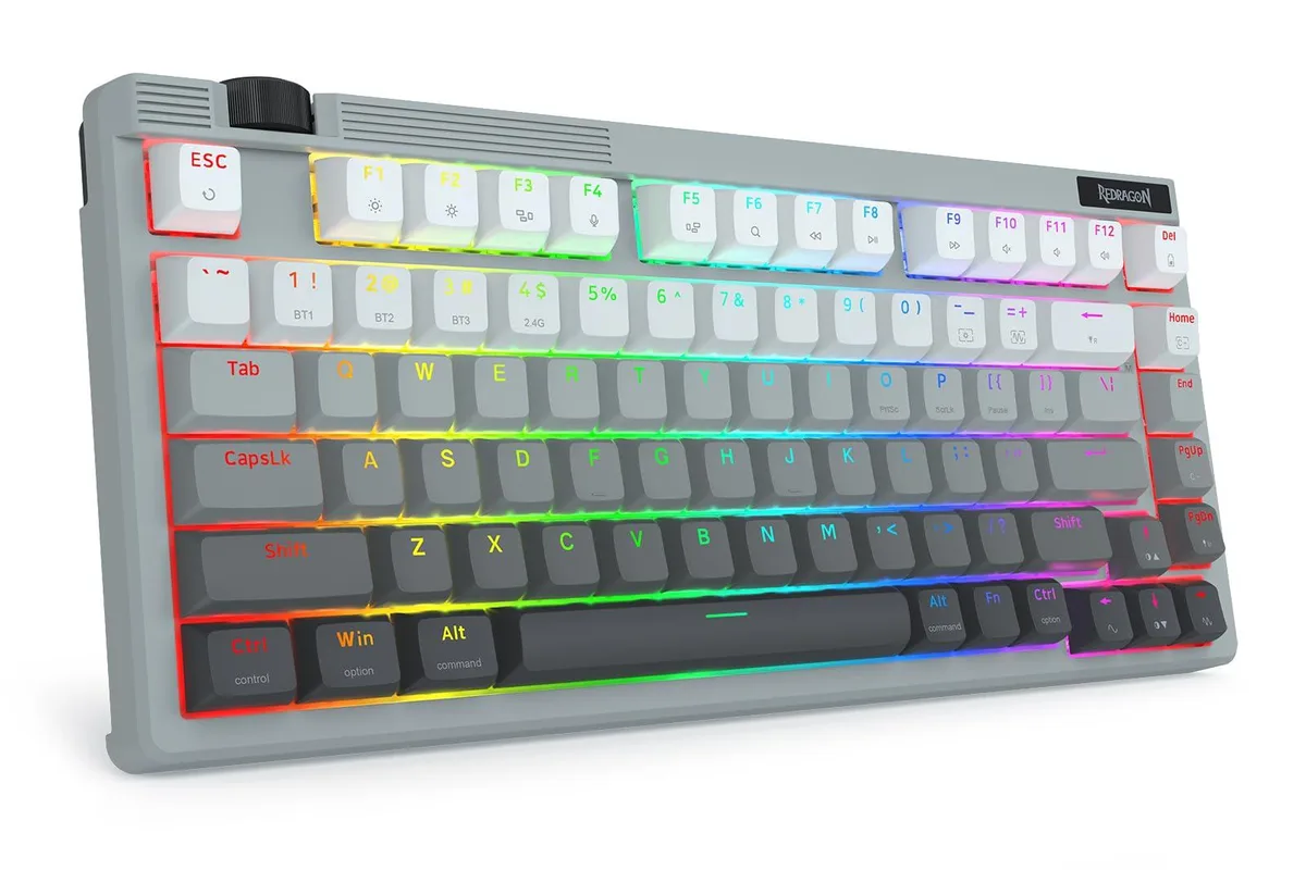  Redragon K757-00 75% wireless mechanical gaming keyboard Gray — product photo