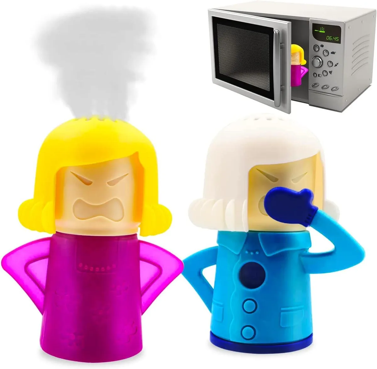 PISKEKAT PISKEKAT Angry Mom Microwave Cleaner &amp; Chilly Mama Fridge Deodoriser 2PCS office equipment — product photo