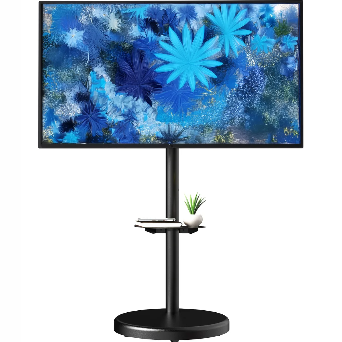 VIVO VIVO Mobile TV Floor Stand with Shelf Black 86 — product photo