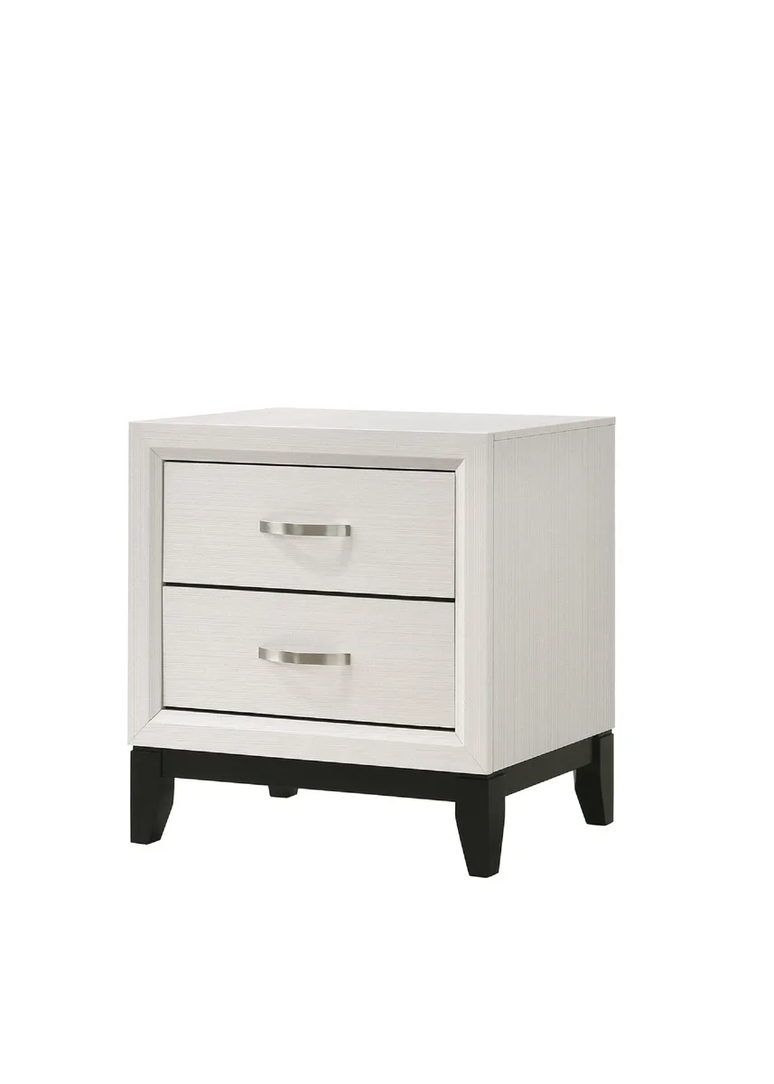 tuphen tuphen Contemporary 2-Drawer Nightstand White 23.6" x 16.4" x 24.8 — product photo