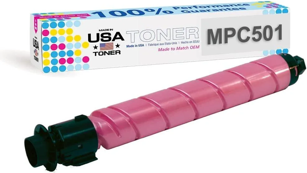 MADE IN USA TONER MADE IN USA TONER Compatible Yellow Toner Cartridge for Ricoh MP C501SP 842245 — product photo