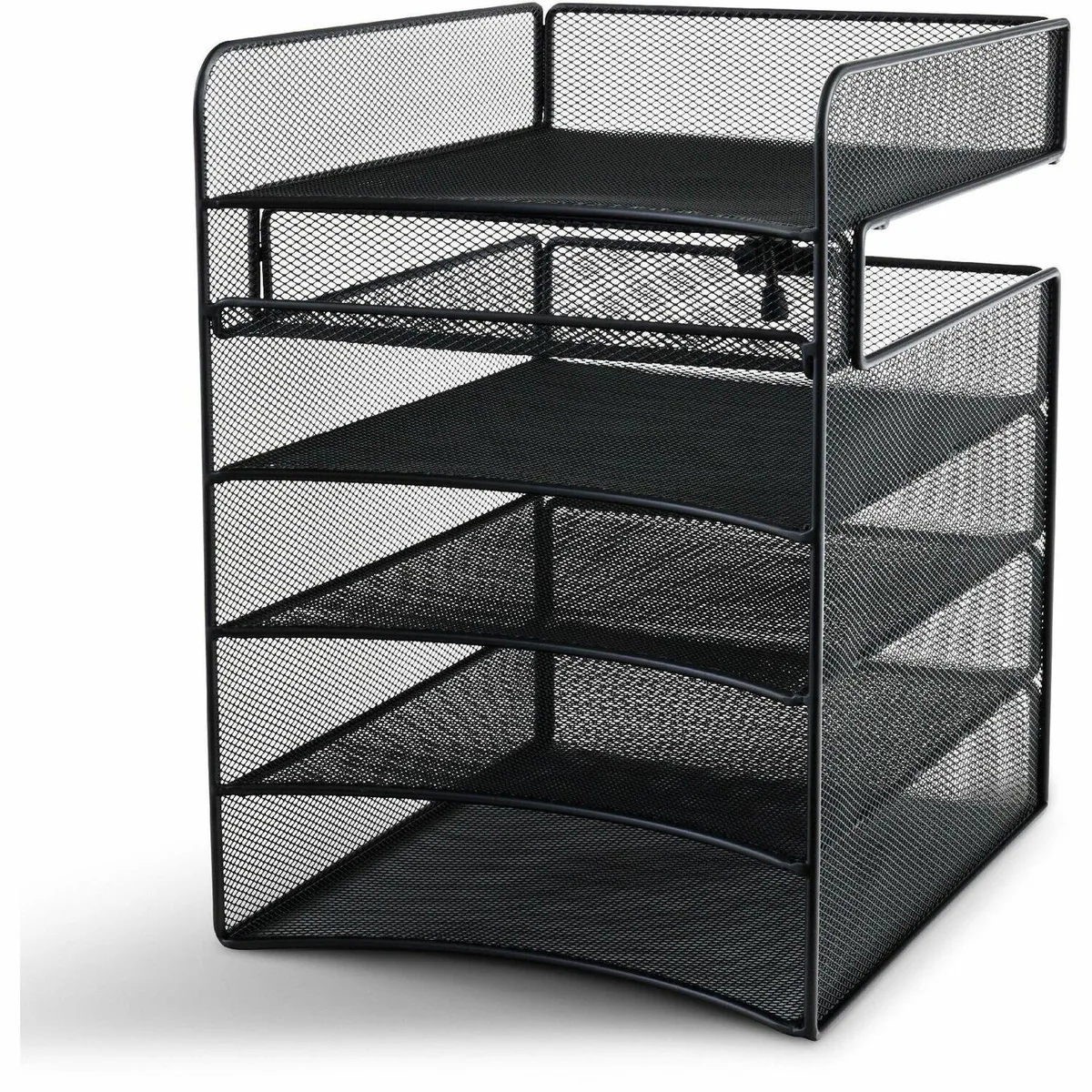 Safco Products Safco Products 3240BL Horiz Hanging Organizer 10x12x14 Black office furniture — product photo