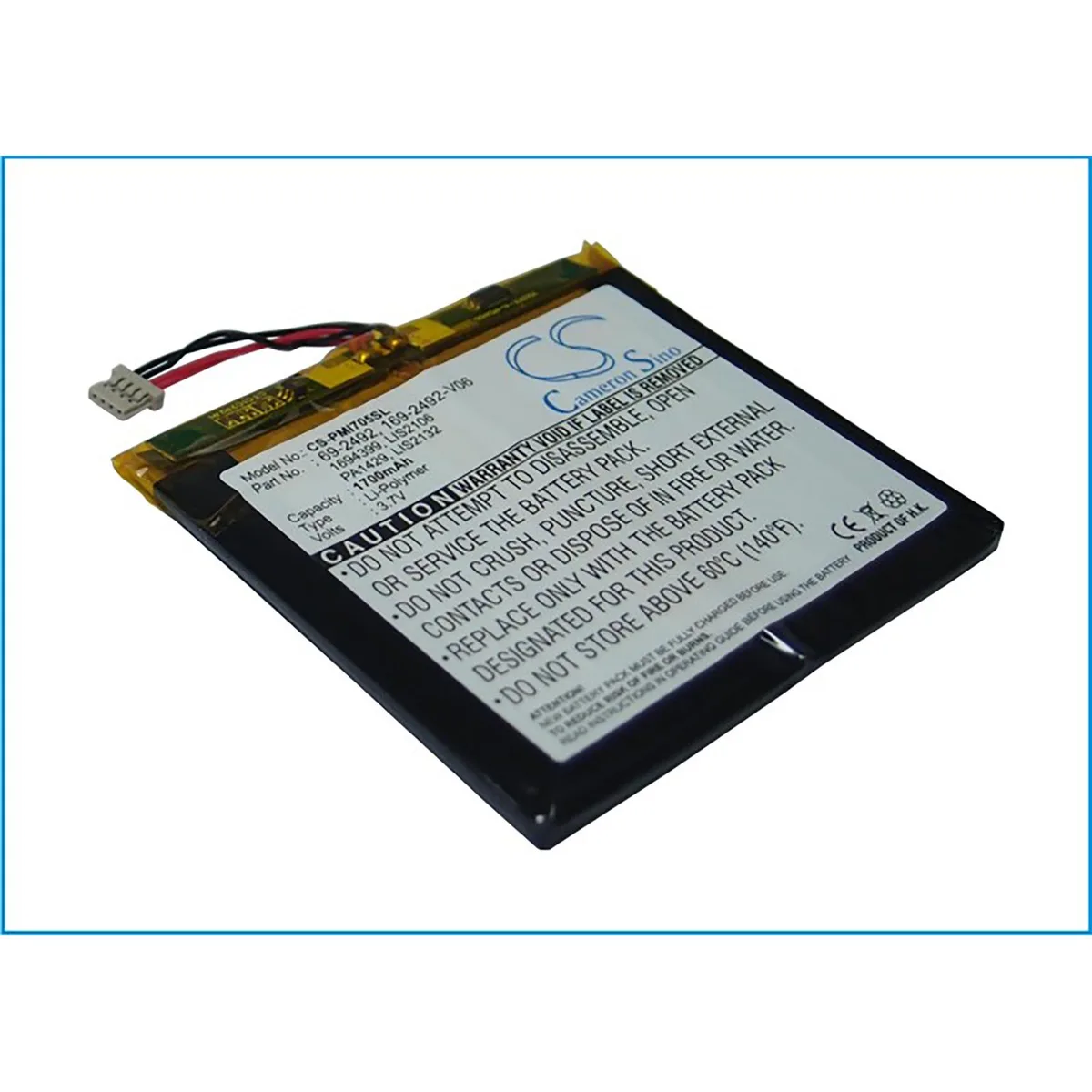 Cameron & Co Cameron & Co DS-CS-PMI705SL Palm i705 Tungsten C W 1.7 Ah Li-Polymer handheld pcs accessory — product photo