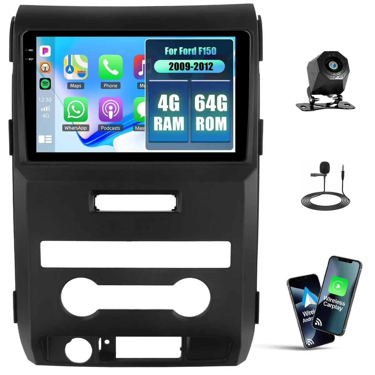 Bipra Bipra 2 in 1 Accessory Android 15 4G+64G 9" 1280*720 Touchscreen Bluetooth 5.0 — product photo