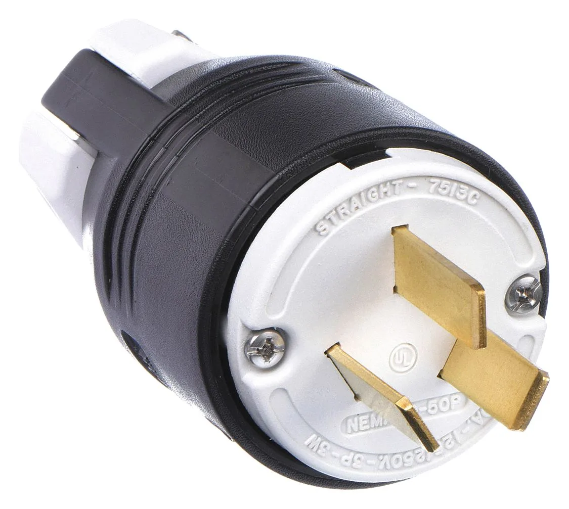 Hubbell Incorporated Hubbell Incorporated HBL7513C 3-Wire Industrial Straight Blade Plug — product photo