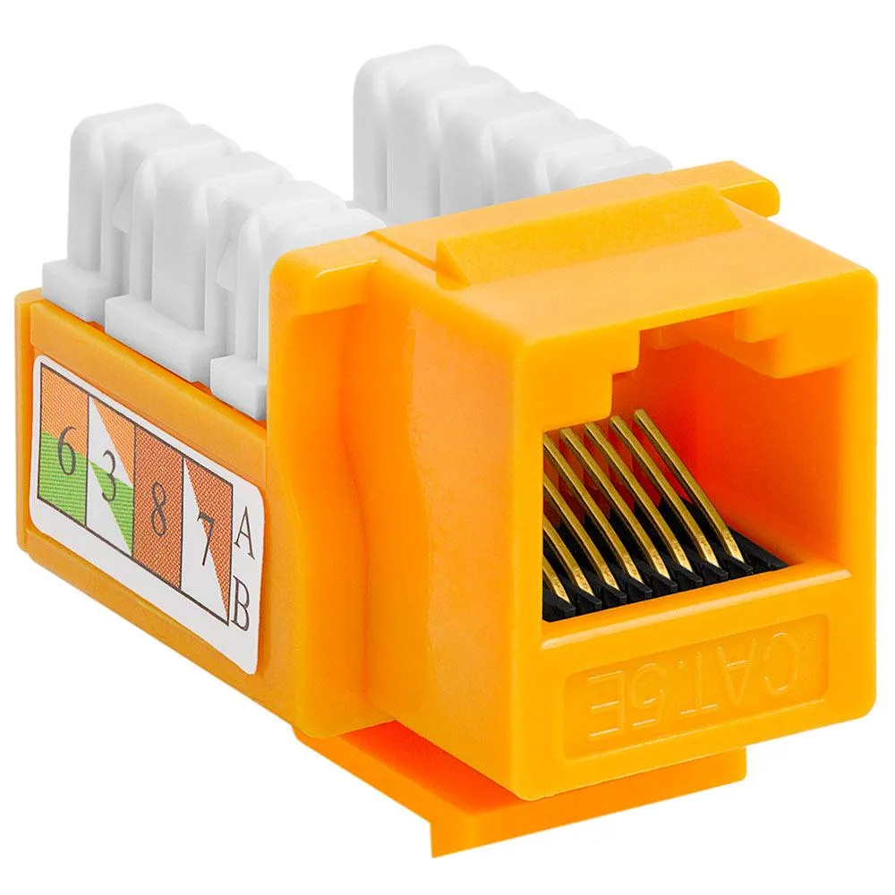 CMPLE CMPLE Cat5E Punch Down Keystone Jack Yellow — product photo