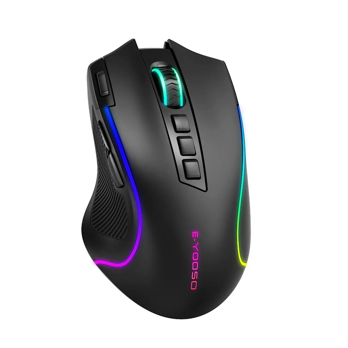  ASUS E-YOOSO Gaming Mouse, 8000 DPI, 16 Buttons, 75-Hour Battery, Black — product photo