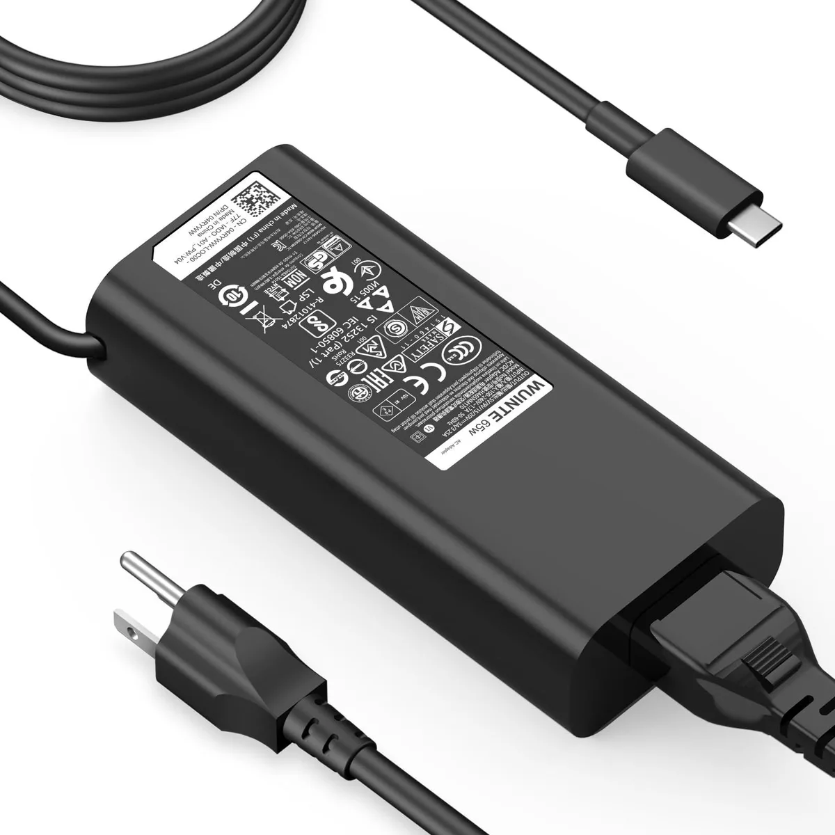 No Sew No Sew 65W USB-C Charger for Dell Latitude Inspiron Chromebook XPS 13 — product photo