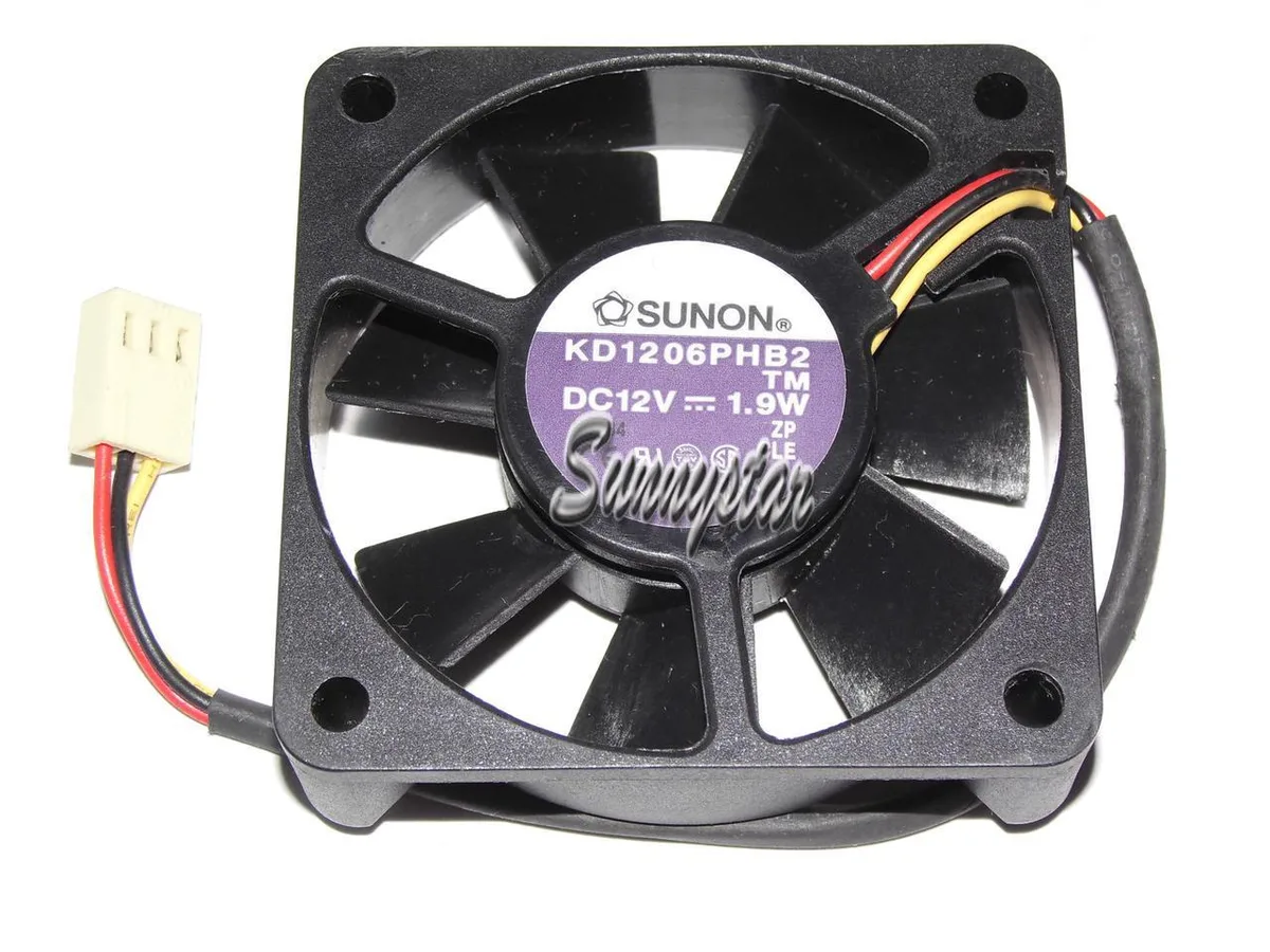 Zyvpee Zyvpee KD1206PHB2 60×15 mm 12 V 1.9 W 3-pin case fan — product photo