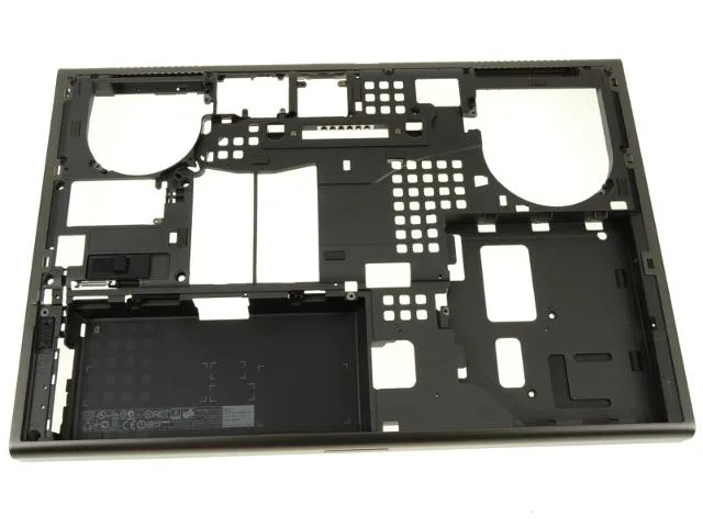 Dell Precision M4700 laptop bottom base assembly with battery and display spring latches