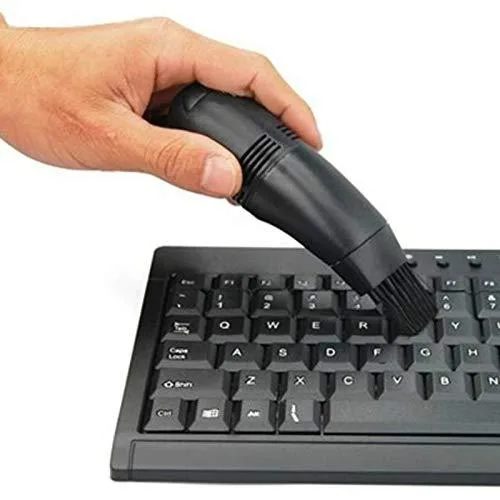 Airwheel Mini USB Desktop Keyboard Vacuum Cleaner White 7.83 x 4.48 x 1.53 in 0.14 lb — product photo