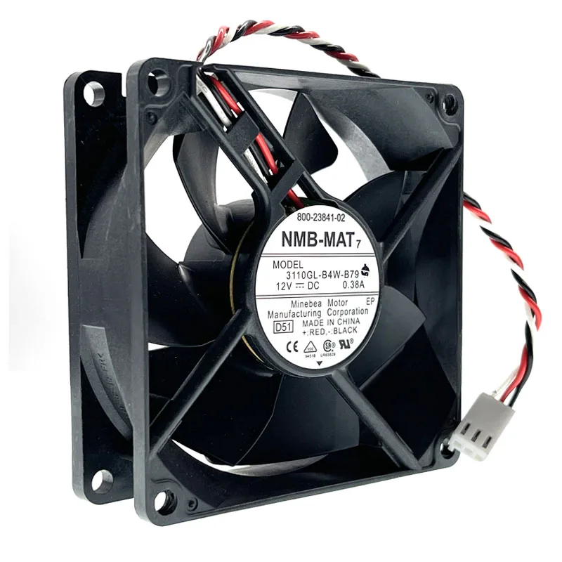 SXDOOL SXDOOL 3110gl-b4w-b79 80mm 12V 3-pin case fan — product photo