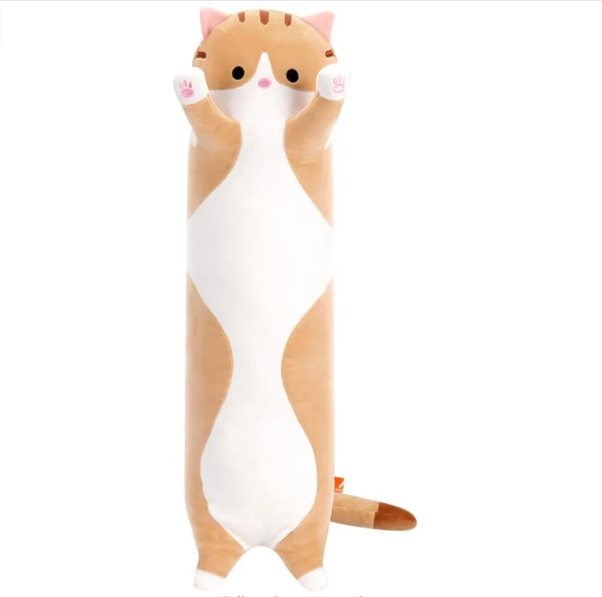 Plush Toys Plush Toys Cat Stuffed Pillow Yellow 130cm 51.1 in — product photo