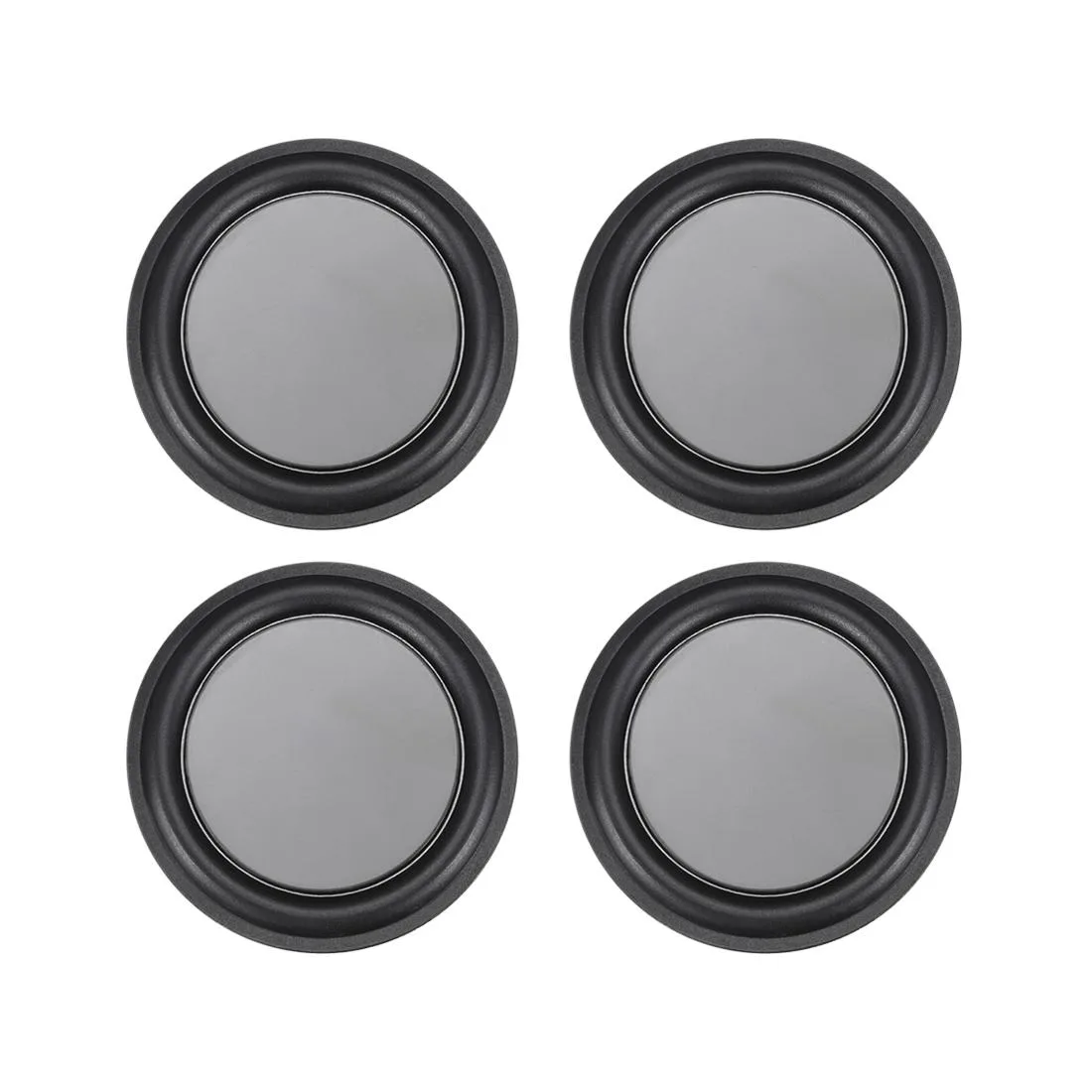 Unique-Bargains Unique-Bargains 4Pcs 70mm Passive Radiator Speaker Black 55mm 4.5mm — product photo