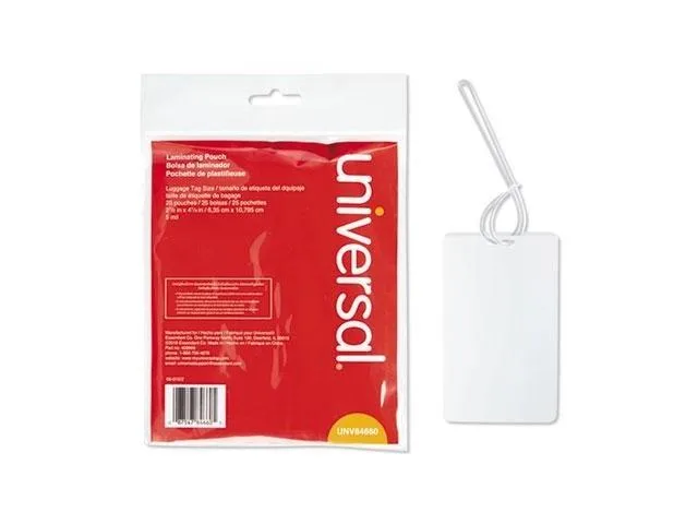 Universal Universal UNV84660 Laminating Pouches 2.5 x 4.25 5 mil — product photo