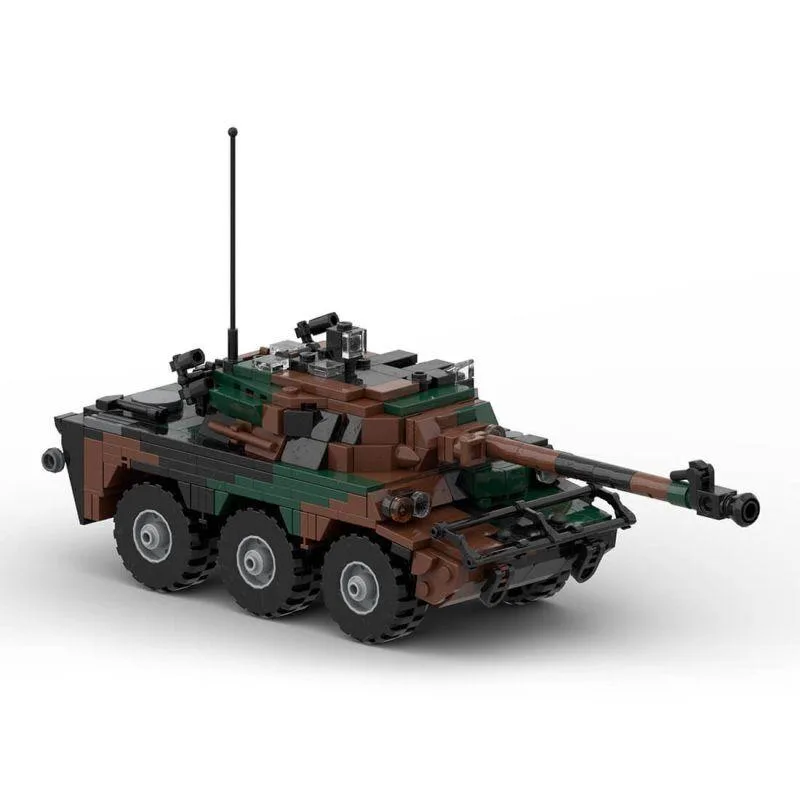 ZITIANYOUBUILD ZITIANYOUBUILD 634 AMX-10RC Wheeled Scout Vehicle MOC-110138 Educational Building Set — product photo