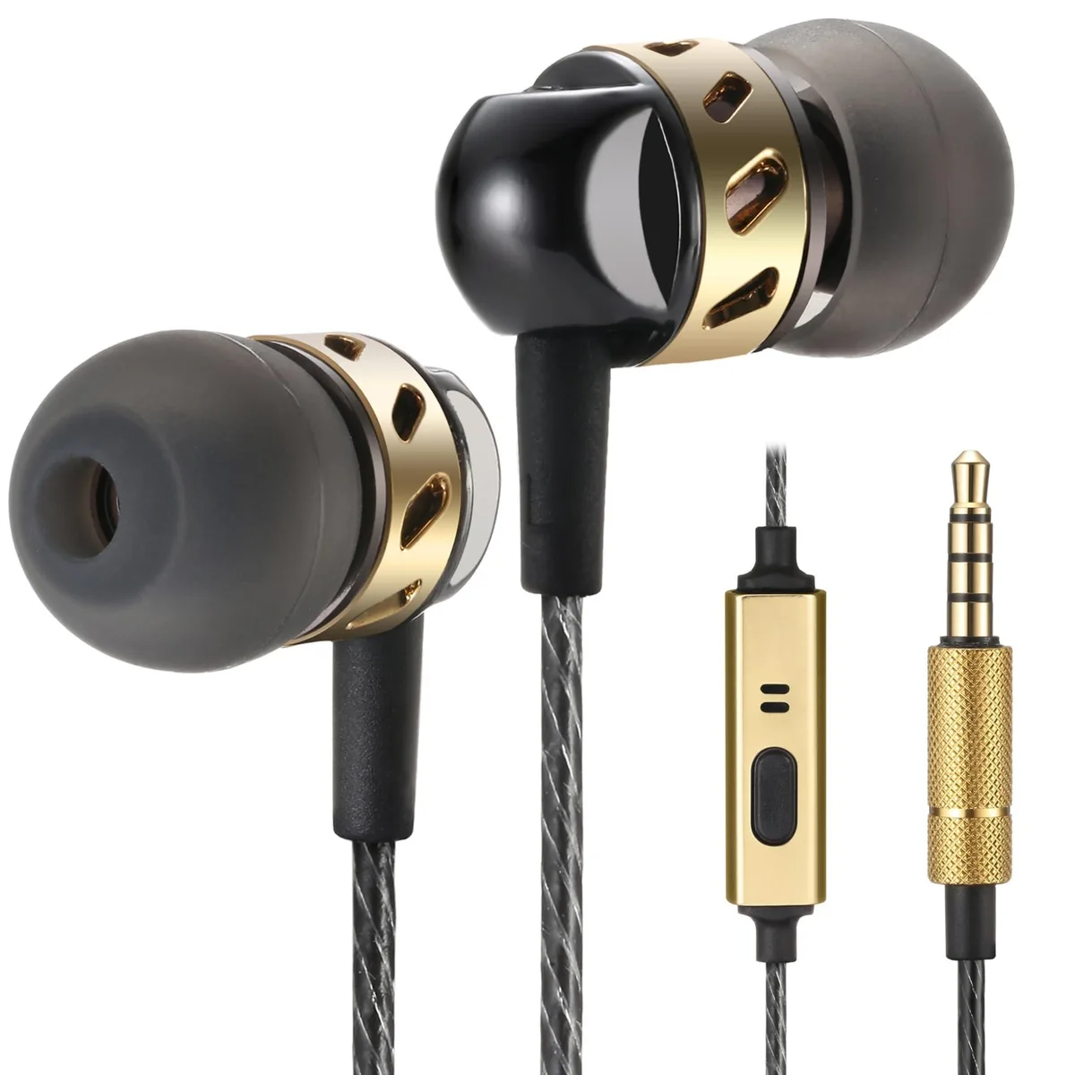 Betron AX5 Wired In-Ear Earphones Black 3.5mm 1.2m 16g — product photo
