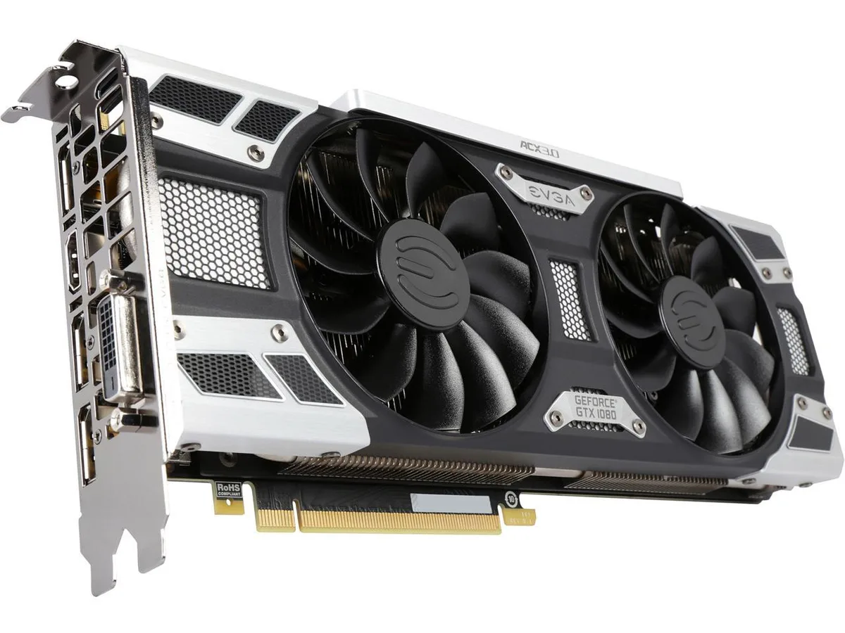 EVGA EVGA GeForce GTX 1080 SC GAMING 08G-P4-6183-KR 8GB GDDR5X graphics card — product photo