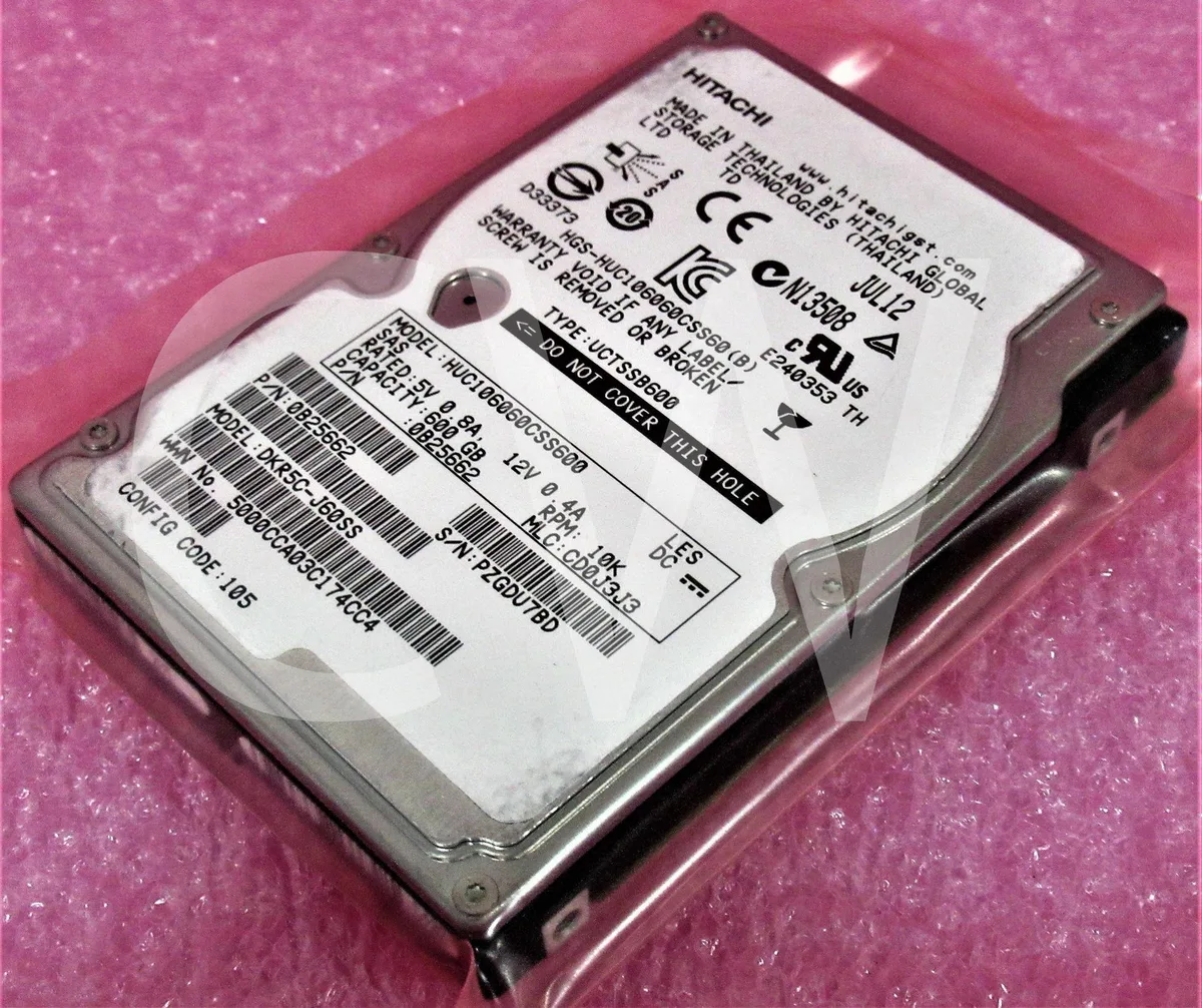 HGST HGST HUC106060CSS600 600GB 10000RPM 2.5" SAS internal hard drive — product photo