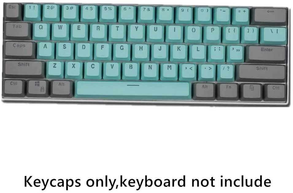 Corn Electronics Corn Electronics 61 Key OEM Profile PBT Keycaps Light Gray 1.5 mm — product photo