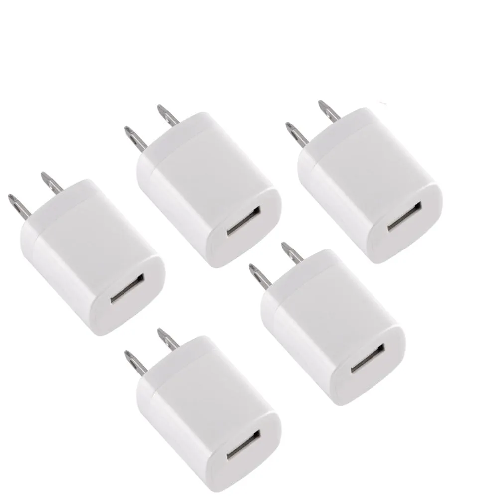 Qixxronics Qixxronics USB Wall Charger Cube 5V 1A 5 Pack — product photo