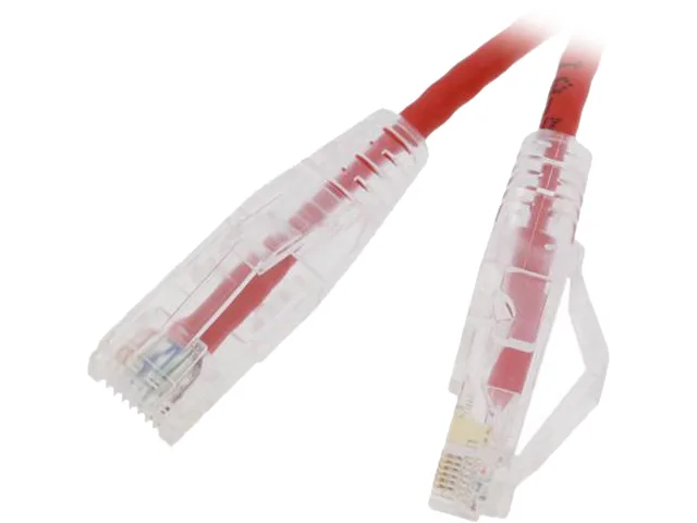 Nippon Labs Nippon Labs SLCAT6-28-25RD network ethernet cable 28 AWG 25 ft Cat 6 550Mhz Red — product photo
