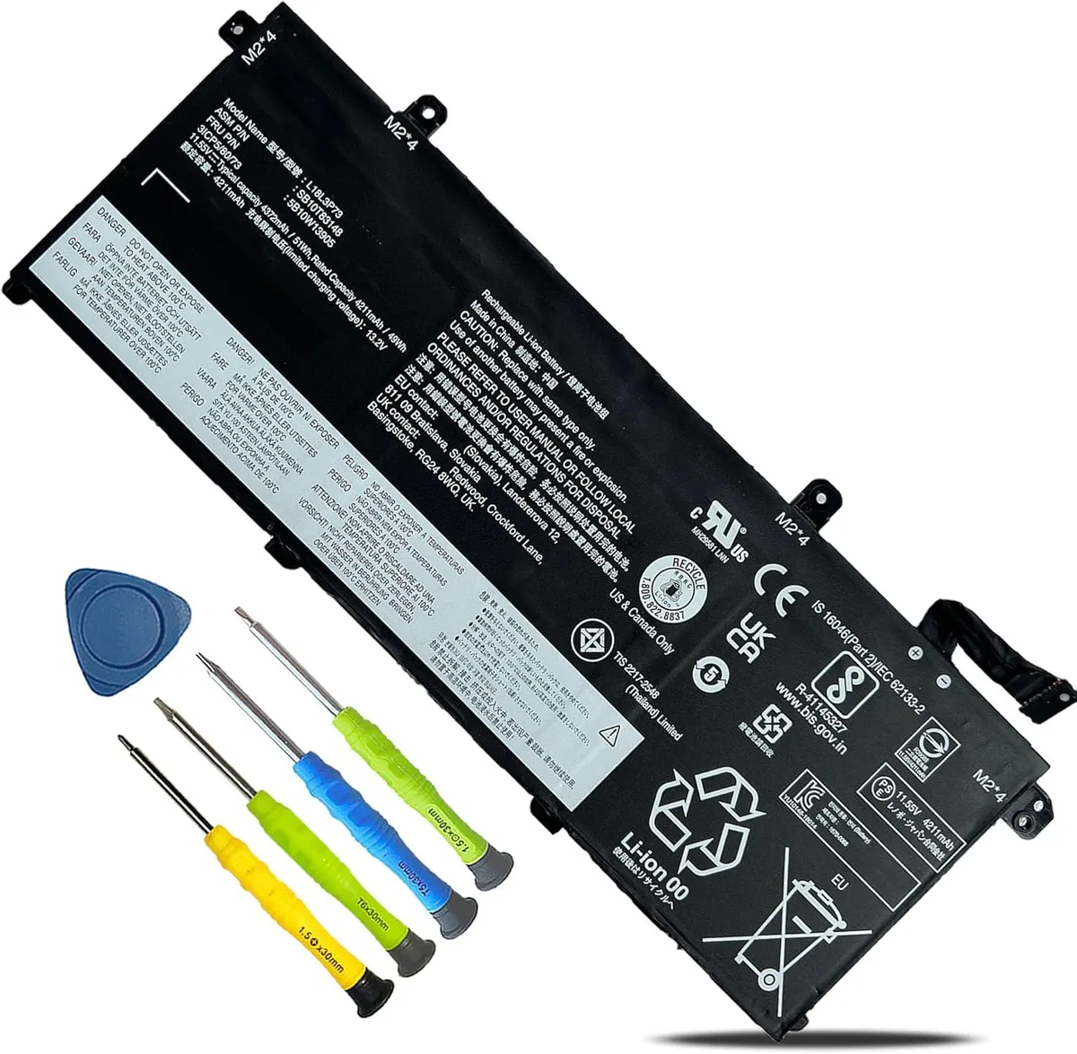 PISKEKAT PISKEKAT L18L3P73 51Wh 11.55V 4372mAh 3-cell laptop battery — product photo