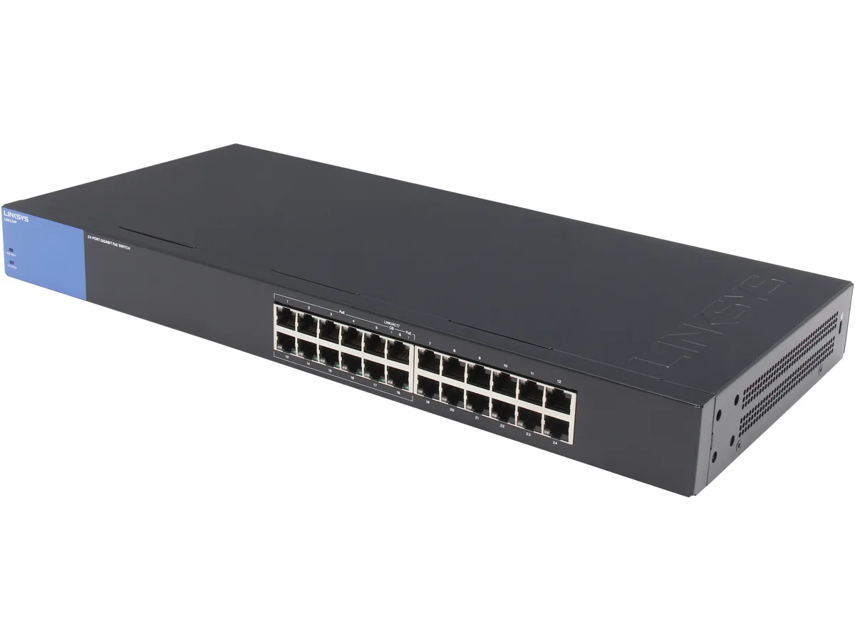 Linksys Linksys LGS124P 24-Port Gigabit PoE+ Network Switch — product photo