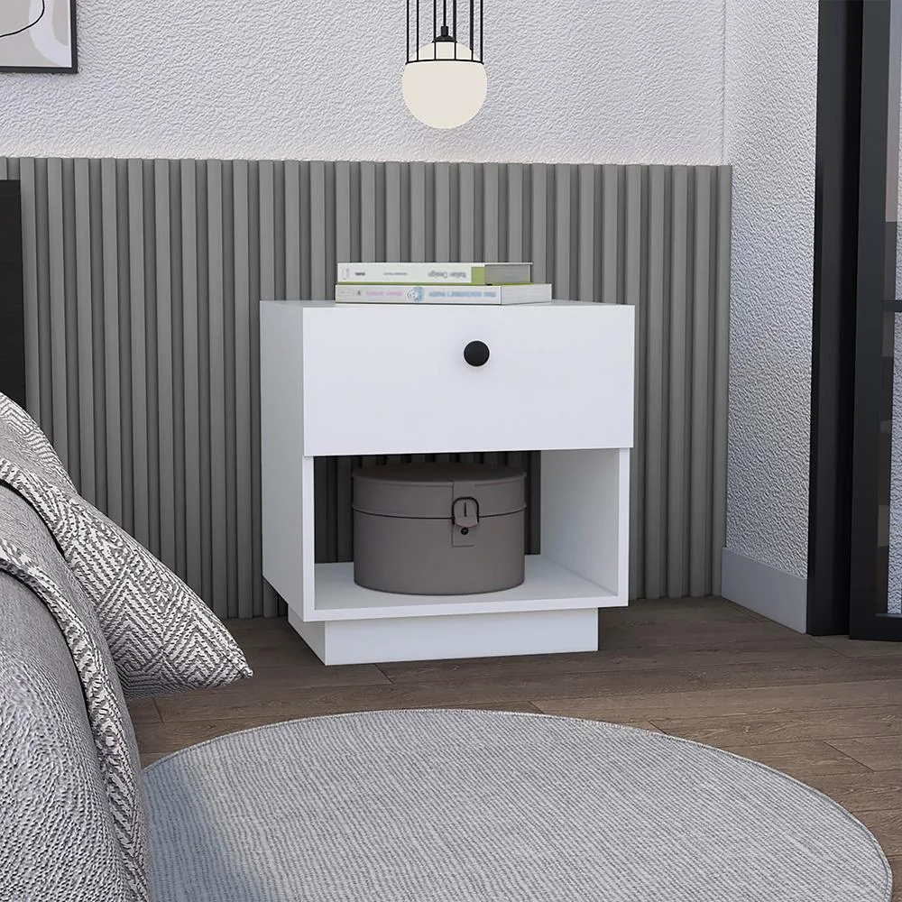 tuphen tuphen Nightstand Viliigili One Drawer White Finish — product photo