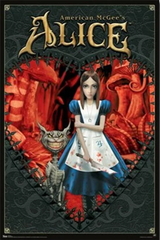 Poster print Alice In Wonderland American McGee 24 x 36 inches