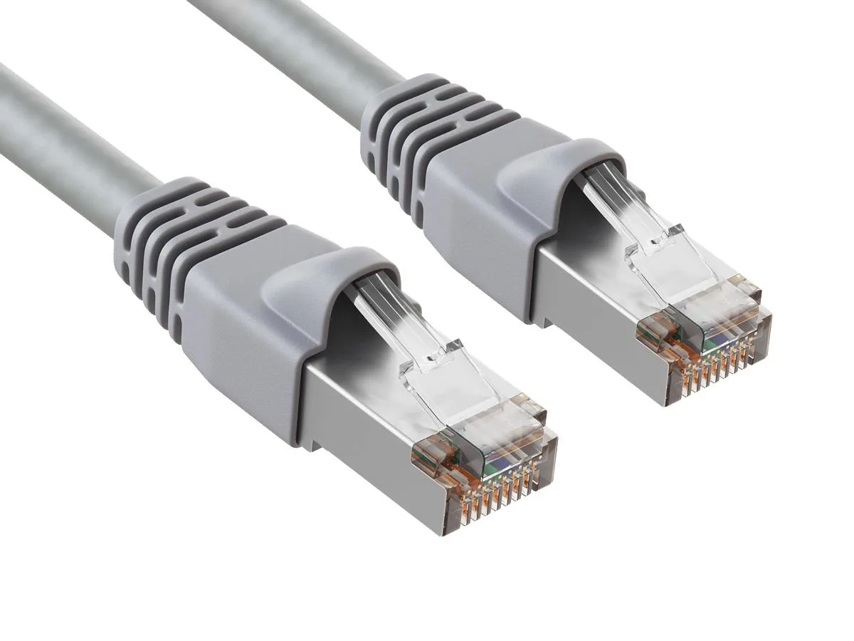 Cable Leader Cable Leader 14ft Cat5e Shielded Ethernet Cable Gray 24AWG 350MHz — product photo