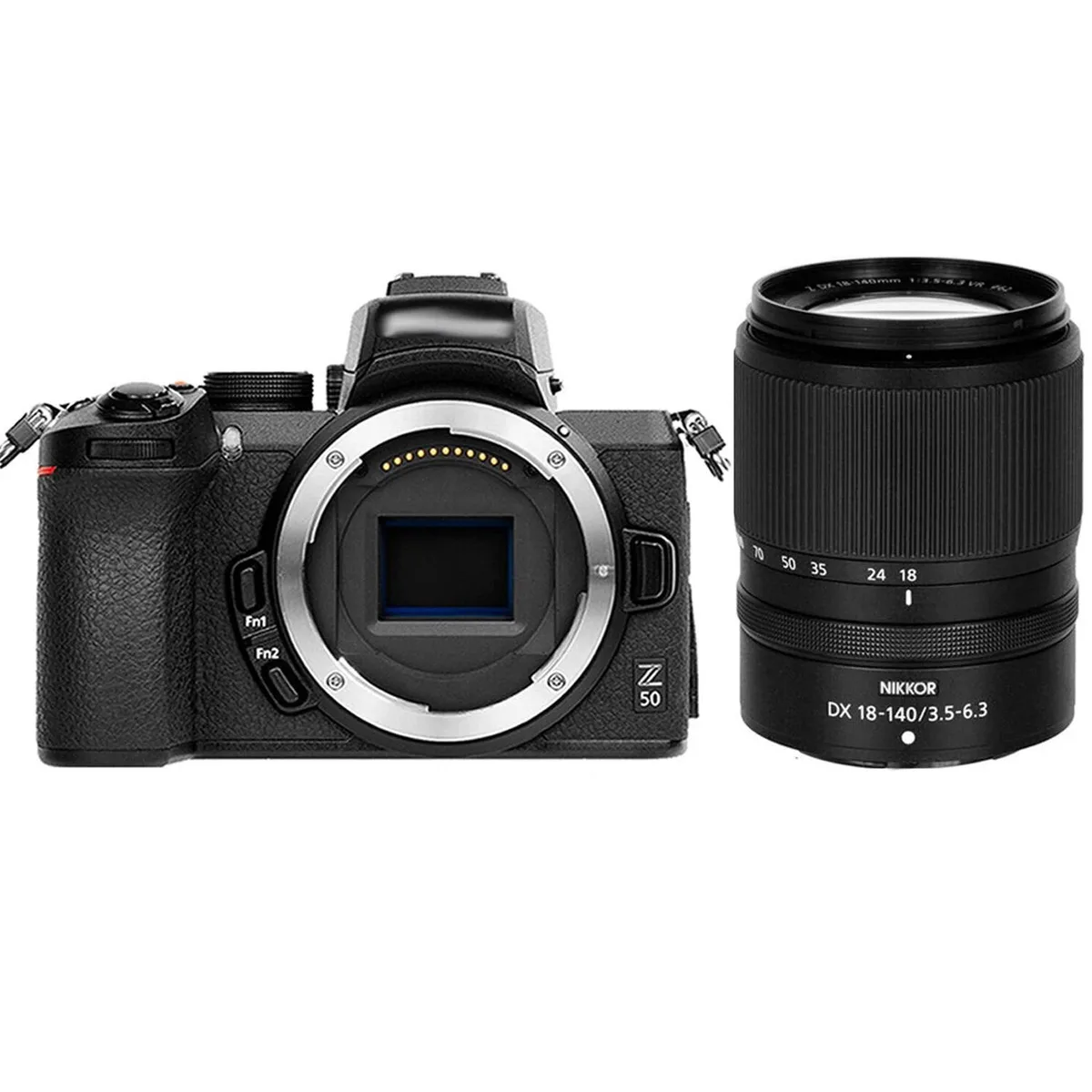 Nikon Global Nikon Z50 II 20.9MP compact mirrorless camera with 18-140mm lens — product photo