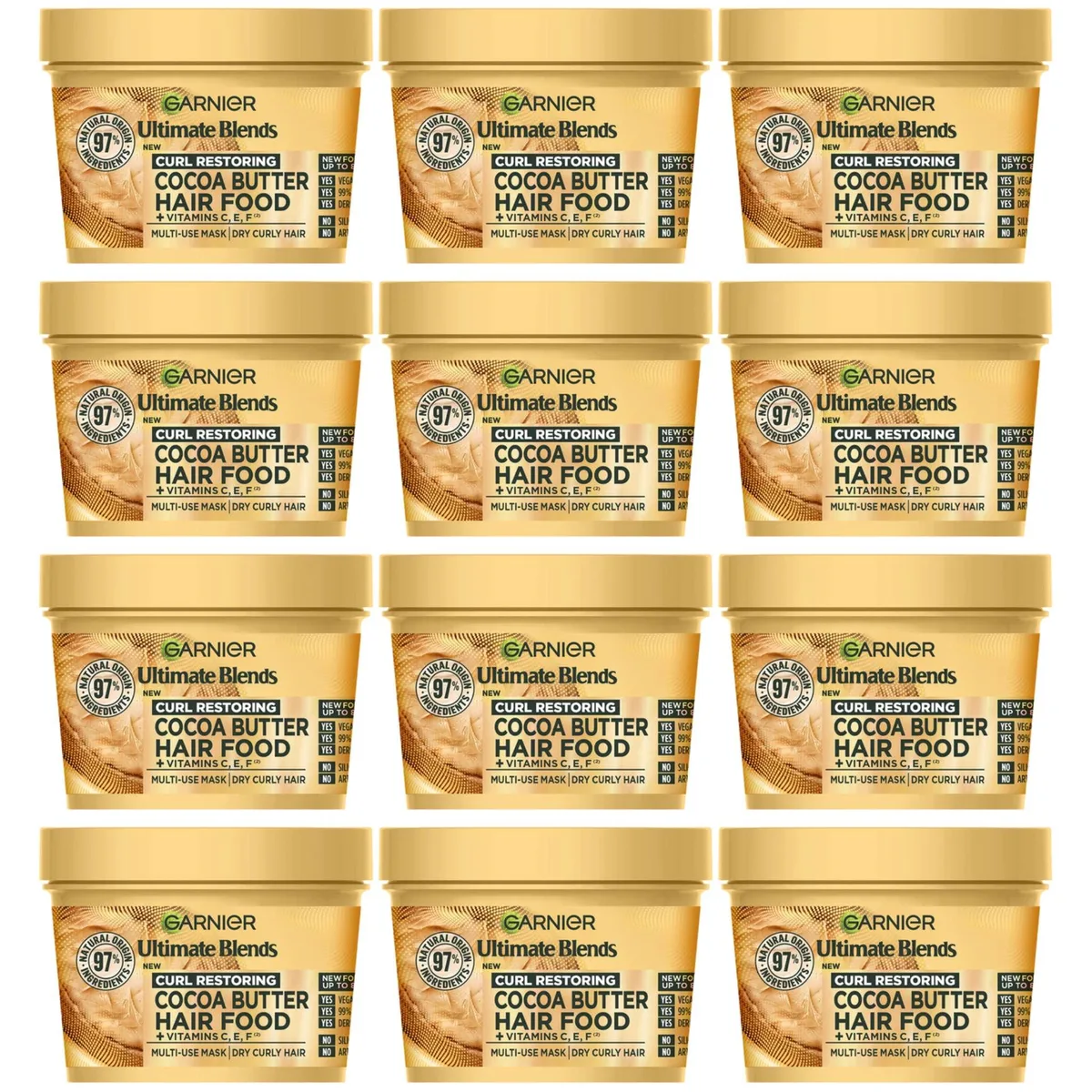 Garnier Garnier 52131755327806 Cocoa Butter 3-in-1 Hair Mask 400 ml 12-Pack skin care — product photo