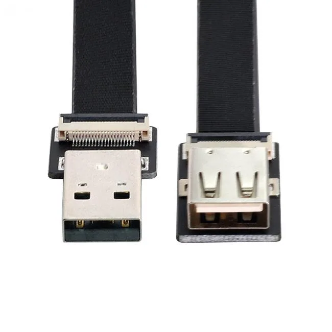 xiwai xiwai USB 2.0 Type-A Male to Female Extension Flat FPC Cable 10-200cm — product photo