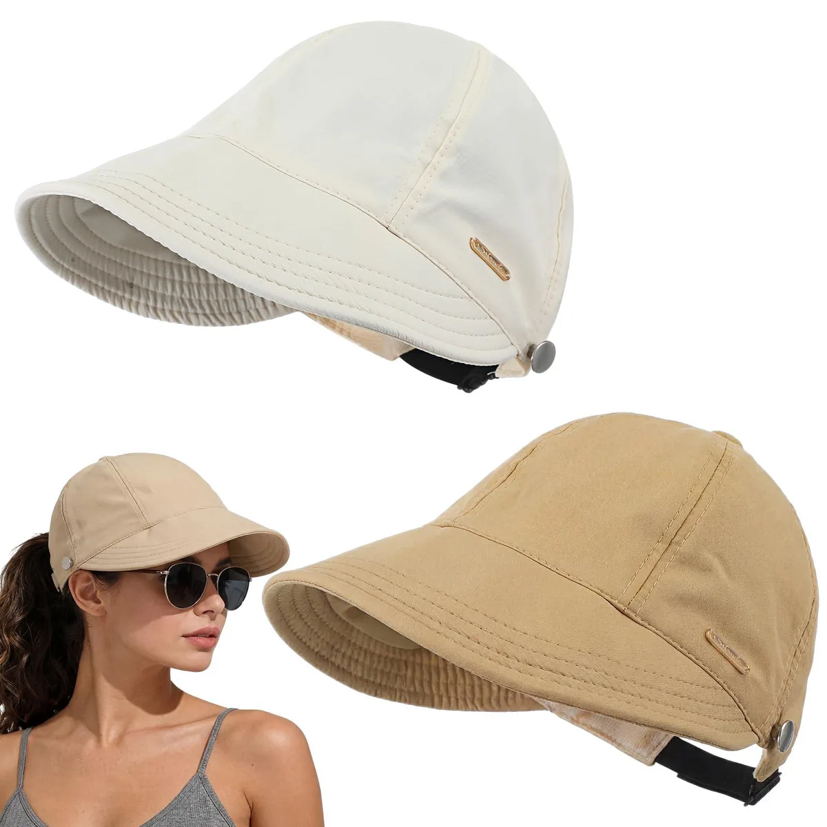  DAN-Cuffbow-3162 2 Pack Sun Hat Black — product photo