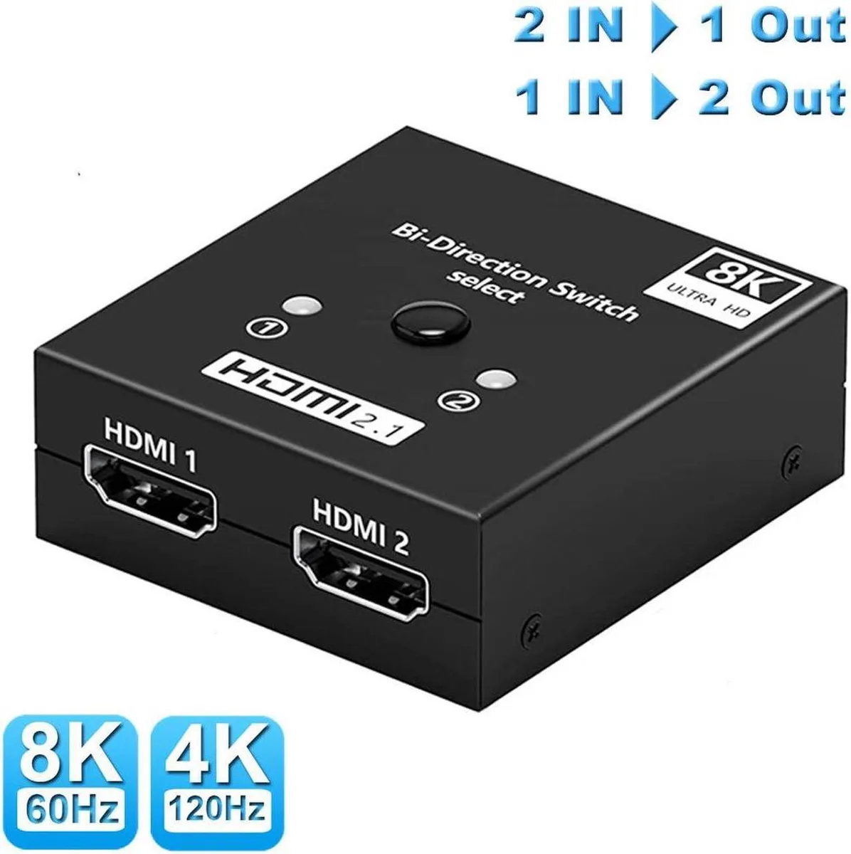 Vszerda Vszerda HDMI 2.1 Bi-Directional Switch 8K@60Hz 4K@120Hz — product photo