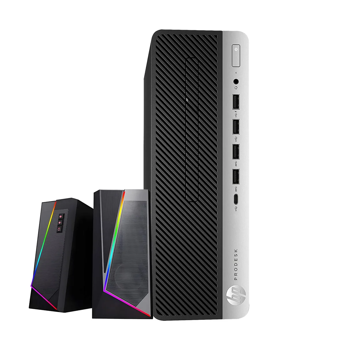 HP HP ProDesk 600 G3 SFF Desktop PC i5 6500 32GB 512GB SSD Win10 Pro Black/Silver — product photo