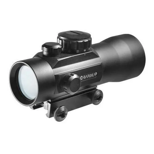 Black compact 2x30 red dot optic with matte finish